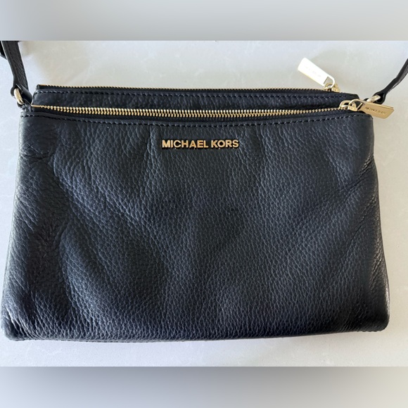 Michael Kors Black Pebbled Leather Crossbody - Picture 3 of 6